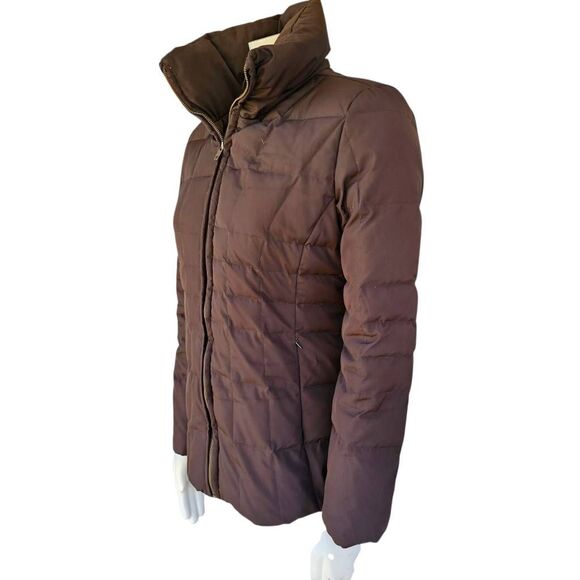 Calvin Klein Women’s Brown Puffer Jacket S Down Filled Quilted Coat Warm - Picture 3 of 9